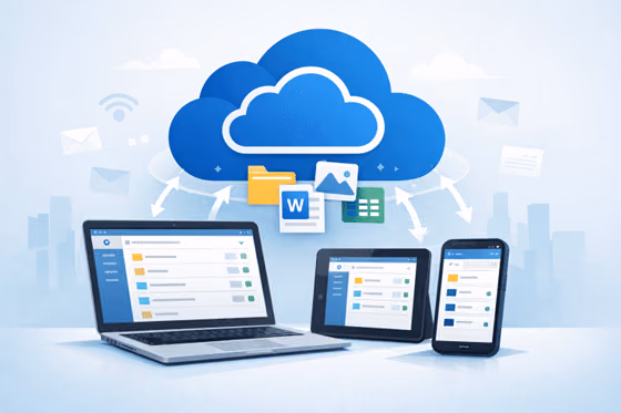 OneDrive synchronizing files across devices