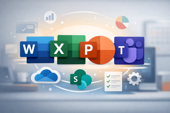 unified iconography representing the Office apps